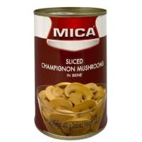 ราคา ไมก้า เห็ดแชมปิญองสไลด์ในน้ำเกลือ 400 กรัม - Champignon Mushroom Sliced in Brine 400g Mica brand (20993809214)