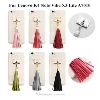 ราคา Lenovo K4 Note Hard Silicone Case with fashion Design Luxury Tassel-Dark Pink (188744732)