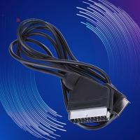 ราคา 1.8m RGB SCART สาย TV AV การเชื่อมต่อเกมสายไฟสายคอนโซลเกมสําหรับ PS1 PS2 PS3 Line Console [innerset.th] (43957980392)