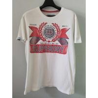 ราคา เสื้อ superdry สีขาว size XXL มือสอง อก 44 นิ้ว (18480123591)