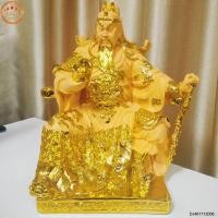 ราคา (ควบคุมบริวาร เสริมสติปัญญา) เทพเจ้ากวนอูปางนั่งอ่านตำรา เสริมความสำเร็จ ก้าวหน้า งานเรซิ่นพ่นทรายทอง ขนาดสุง 12 นิ้ว (12319559074)