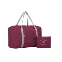 ราคา กระเป๋าเดินทางพับได้ กระเป๋าเสริมเดินทาง สีแดงไวน์ Travel bag กระเป๋า กระเป๋าพับได้ (6070223793)