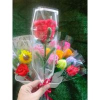 ราคา ช่อดอกกุหลาบ จากลวดกำมะหยี่ (40050736996)
