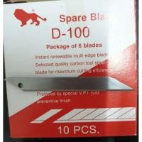 ราคา มีดคัตเตอร์ ใบมีดคัตเตอร์สิงห์ ใบเล็ก30องศาD100 (27555980545)