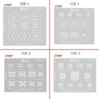 ราคา AMAOE SSD1-3 BGA Reballing Stencil สําหรับ Innogrit SSD NAND DDR BGA82/96/100/132/136/152/154/175/178/200/72/316/78/291/316 60 170 180 190 128-State USB แฟลชไดรฟ์ (55860426976)