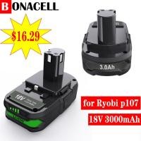 ราคา Bonacell 18V batterie for Ryobi 18 V p107 p108 P104 P105 P102 P103 replacement battery for Ryobi cordless drill 3000mAh (20646634187)