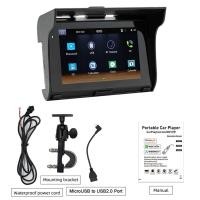 ราคา พรุ่งนี้life รถจักรยานยนต์ MP5 เครื่องเล่นกันน้ํา Dual BT ขี่บันทึก 5 นิ้ว Touchscreen Carplay Android Auto รองรับ BT/TF Card/U-Disk Playback Mirror Phone Link (51910362846)