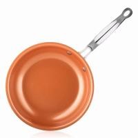 ราคา 8/10/12 Inch non-stick Skillet Copper Frying Pan With Ceramic Coating Induction Cooking Frying Pan oven Dishwasher Safe (26912371029)