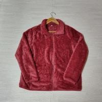ราคา (โค้ดลด 30% เหลือ 315) Uniqlo Fluffy Yarn Fleece เสื้อสเวตเตอร์ บุขน สีชมพูเข้ม Size XL หญิง มือ2 (19884377511)