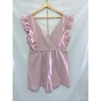 ราคา ชุดจั๊มสูทขาสั้นสีชมพู (19940416204)