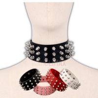 ราคา โชคเกอร์หนังเทียม Choker PU ปลอกคอหนังเทียม มีหนาม (45759563930)