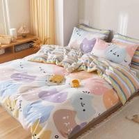 ราคา ชุดเครื่องนอนลายแมวน่ารักๆ ขนาด 3.5,5,6 ฟุต ผ้าปูที่นอน+ผ้านวม รวม 6 ชิ้น (19187067370)