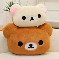 ราคา ขนาดใหญ่ Rilakkuma สองด้านหมอนเบาะ Nap หมอนหมีตุ๊กตาตุ๊กตาของเล่นตุ๊กตาสาวของขวัญ 0319 (51957398455)