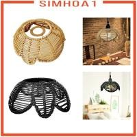 ราคา [หยุด1] หวายโคมไฟเครื่องประดับโคมไฟเพดานจี้แสงปกสําหรับบ้าน (56410788393)