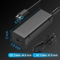 ราคา อะแดปเตอร์ AC ใหม่สำหรับ Xbox 360 Slim, แหล่งจ่ายไฟพร้อมสายชาร์จแทนที่สำหรับเครื่องเกม Xbox 360 Slim (44364451588)