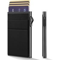 ราคา YESIIW ผู้ถือบัตรเครดิตกระเป๋าสตางค์สําหรับชาย RFID Blocking Slim Minimalist กระเป๋าสตางค์โลหะกระเป๋าเงิน Contactless การ์ด Protector (56609914060)