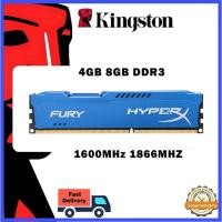 ราคา Kingston hyperx หน่วยความจําเดสก์ท็อป 4gb 8gb DDR3 1333mhz 1600mhz 1866mhz 1.5V 240Pin DIMM PC RAM PC3-10600 PC3-12800 PC3-14900 (29437700287)