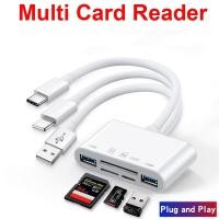 ราคา Type-C / USB to Micro SD(TF) / SD Card / USB3.0 OTG adapter multi card reader การ์ดรีดเดอร์ (11917377388)
