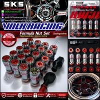 ราคา น๊อตล้อ VOLK Racing Formula สีแดง รุ่นใหม่ แข็งแรงทนทาน เงางามกว่าเดิม น็อตล้อเหล็ก สีแดง น็อตล้อแต่ง (49410875967)