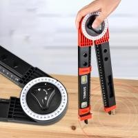 ราคา 7-Inch Aluminum Protractor Angle Finder Featuring Miter Saw Protractor Miter Angle Finder, For Carpenters Plumbers And All Building Trade (24976505537)