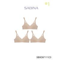 ราคา Sabina เสื้อชั้นใน (Set 3 ชิ้น) Wireless (ไม่มีโครง) รุ่น Perfect Bra รหัส SBXD97111C3 สีเนื้อเข้ม (22653244213)