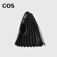 ราคา ของแท้ % COS Accordion-style canvas tote bag in off-white ใหม่ความจุขนาดใหญ่กระเป๋าสะพายไหล่เดียว (47007862054)