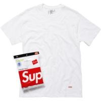 ราคา พร้อมส่ง ของแท้ เสื้อยืด Supreme 1ตัวแยกแพ็ค Size M Supreme hanes tagless tees เสื้อซูพรีม (41529747969)