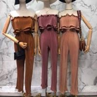ราคา จั้มสูทกางเกงขายาวสีแดง (2129575655)