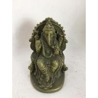 ราคา พระพิฆเนศ พิฆเนศ ปางประทานพร นั่งบัลลังก์ ทำจากทองเหลืองแท้ 100% หน้าตัก 3" ทำผิวลงหินแกมเขียว (9826046080)