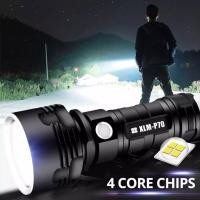 ราคา SHENYU P70 ไฟฉายสว่างสุด XM-L2 ไฟฉายยุทธวิธี USB ชาร์จไฟกันน้ำสว่างสุด (10880523794)