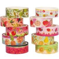 ราคา เทปกาวลายผลไม้สุดน่ารัก รวม 10 ชิ้น พร้อมลายทองคำเปลว เหมาะสำหรับงานหัตถกรรม DIY ดีไซน์เก๋ สวยงาม เพ (42070008132)
