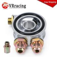 ราคา VR FREE SHIPPING OIL COOLER FILTER SANDWICH PLATE THERMOSTAT ADAPTOR 3/4" 16-UNF With AN10 fitting Oil Adapter Sandwich (50853144816)