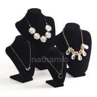 ราคา ที่โชว์สร้อย คอหุ่น ที่แขวนสร้อย คอโชว์สร้อย กำมะหยี่สีดำ (2473541648)
