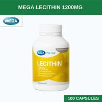ราคา MEGA We care เมก้าวีแคร์ LECITHIN 1200 MG เลซิติน 1200 มิลลิกรัม ผลิตภัณฑ์เสริมอาหาร 30/100 เม็ด (28541725167)