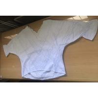 ราคา เสื้อสีขาวล้วนลายลูกไม้ฉลุ (13710281078)