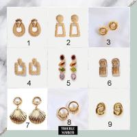 ราคา ต่างหู ต่างหูแบบติดหู ต่างหูแฟชั่น ต่างหูสายฝอ (1625865783)