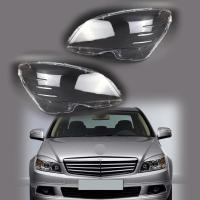 ราคา สําหรับ Merced Benz C Class 2007-2010 W204 C180 C200 C220 C250 C280 C300 ไฟหน้าฝาครอบไฟหน้ารถเลนส์ Shellauto อะไหล่ตกแต่งรถ (51059387686)
