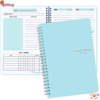ราคา WATTLEUG Diary Weekly Planner, A5 Planner Schedules 2024 หนังสือวาระ, To Do List อุปกรณ์สํานักงานโรงเรียน 52 สัปดาห์สมุดบันทึก (44429883752)