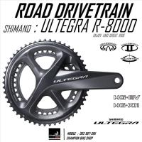 ราคา จานหน้าเสือหมอบ SHIMANO ULTEGRA R8000 FC-R8000 2x11 SPEED ROAD CRANKSET (56304779228)