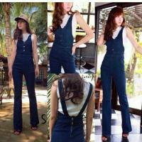 ราคา ราคา 290 บาท จั๊มยีนส์ขายาวขาม้า จั๊มสูทยีนส์ขายาว ผ้ายีนส์ ปลายขาทรงขาม้า + เสื้อกล้ามตัวใน ผ้ายี (9402657)