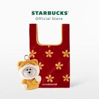 ราคา Starbucks Red Tote with Cat Plush Keychain กระเป๋าสตาร์บัคส์ A9001904 (56655680407)