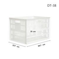 ราคา ตะกร้าอเนกประสงค์ สี่เหลี่ยมสีขาว ยี่ห้อ Keyway รุ่น DT-38 ขนาด 27.7 x 38.7 x 25 cm (8155130794)