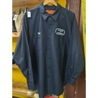 ราคา เสื้อเชิ้ตทำงาน Guard Clothes workwear ปักอาร์ม BOROUGH OF ROCKAWAY สีกรมท่าXXL (23772678213)
