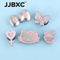 ราคา JJJXCH หัวเข็มขัดรองเท้าคิตตี้โลหะผสมสีเงิน Charm สําหรับแฟชั่น DIY (57704946780)