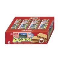 ราคา Lausanne Wafer Filled with Coca Cream เวเฟอร์สอดไส้ครีม รสโกโก้ ตรา โลซาน 28 กรัม x 12 ซอง (3734389717)