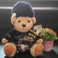 ราคา ตุ๊กตาหมี Harrods Knightsbridge Scottish Piper Bear แท้ (54960838033)