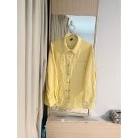 ราคา เสื้อเชิ้ตลูกฟูกเหลืองพาสเทล มือสอง แบรนด์ h&m แท้ (53802027230)
