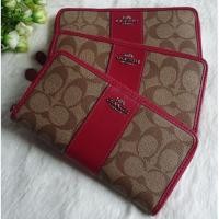 ราคา พร้อมส่งcoach #F54630 กระเป๋าสตางค์ซิปรอบยาว (4606626870)