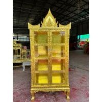 ราคา ตู้พระไตรปิฎก4ชั้น ไม้เบญจพรรณ ปิดทองล้วน (25580748278)