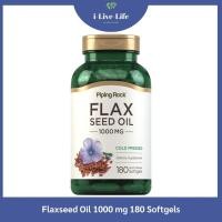 ราคา น้ำมันเมล็ดแฟลกซ์ Flaxseed Oil 1000 mg 180 Softgels - Piping Rock (5920501144)